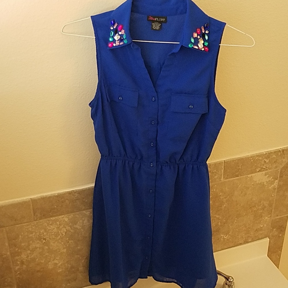 Short Casual Blue Dress